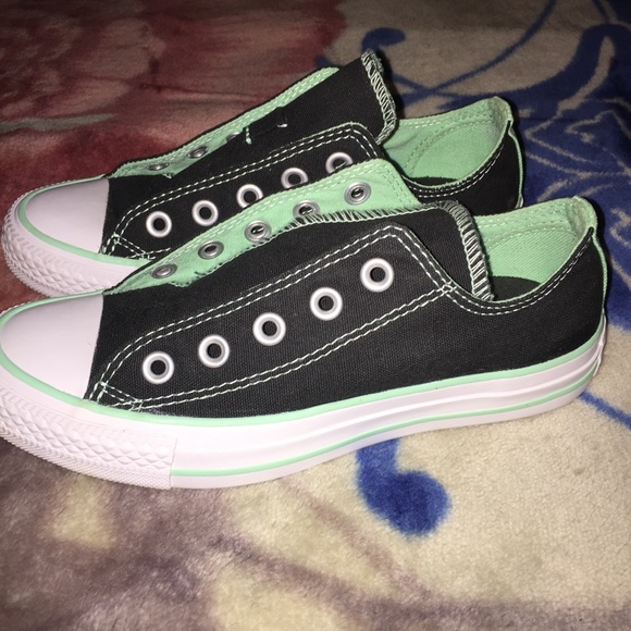 Converse Shoes - Converse all star Black mint double Tongue low